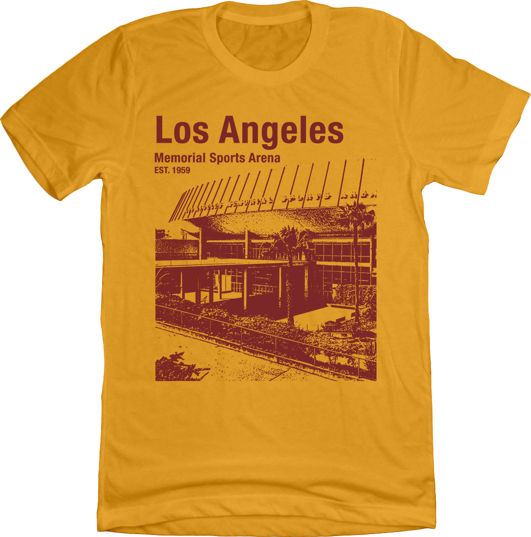 Los Angeles Memorial Sports Arena Maroon Ink