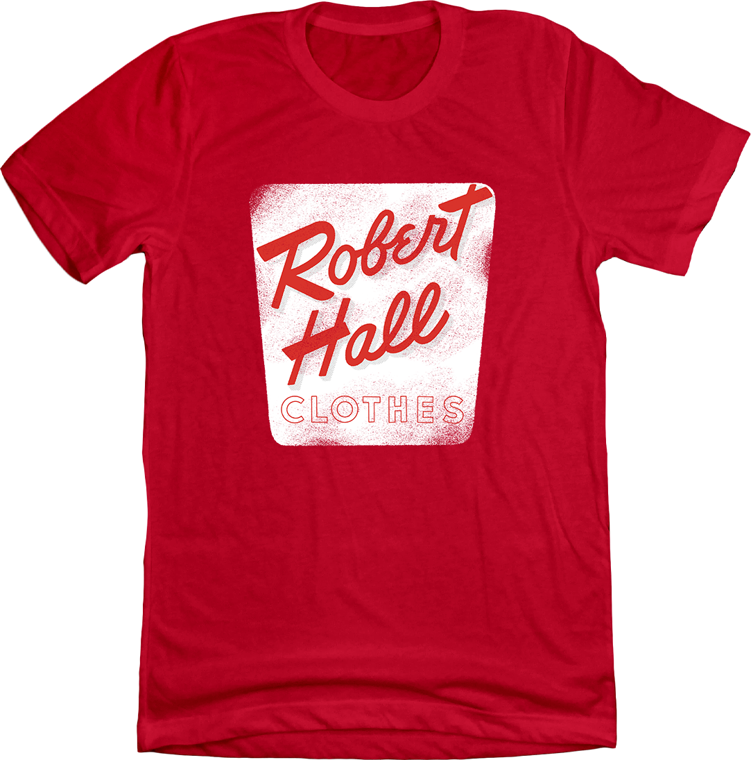Robert Hall Clothes red T-shirt Old School Shirts