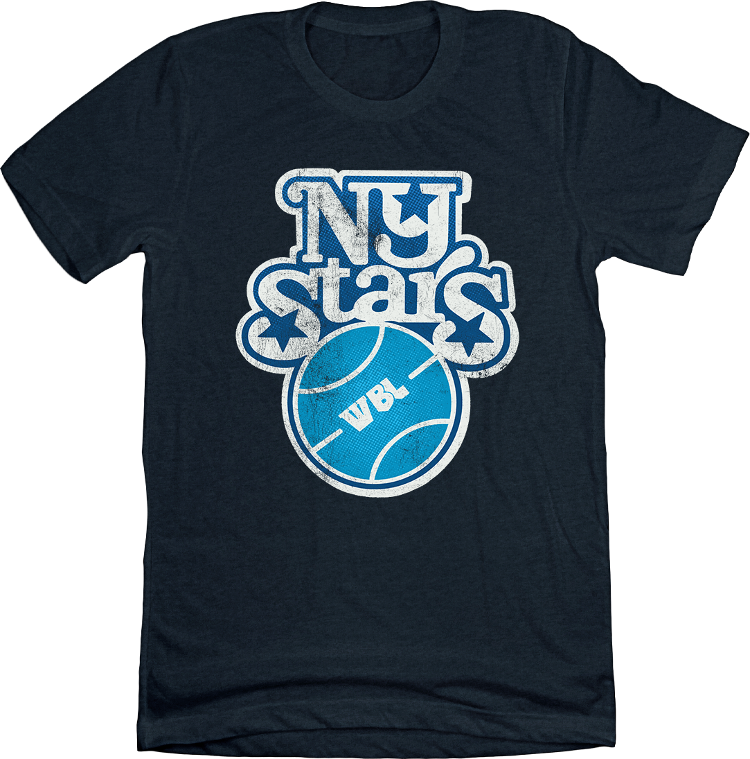 New York Stars Basketball Navy Unisex Tee