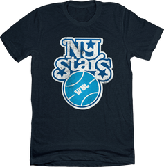 New York Stars Basketball Navy Unisex Tee