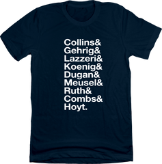 Baseball Lineup 1927 New York NYY & T-Shirt Old School Shirts