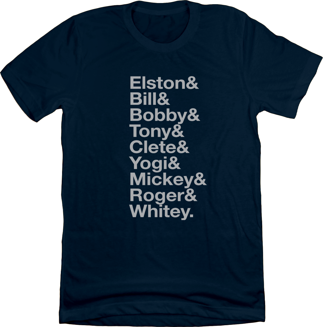 Baseball Lineup 1961 New York NYY & T-shirt navy Old School Shirts