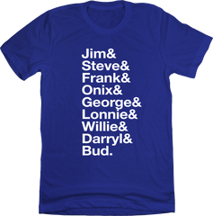 Baseball Lineup 1985 Kansas City & blue T-shirt Old School Shirts