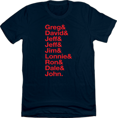 Baseball Lineup 1991 Atlanta & Navy T-shirt Old School Shirts