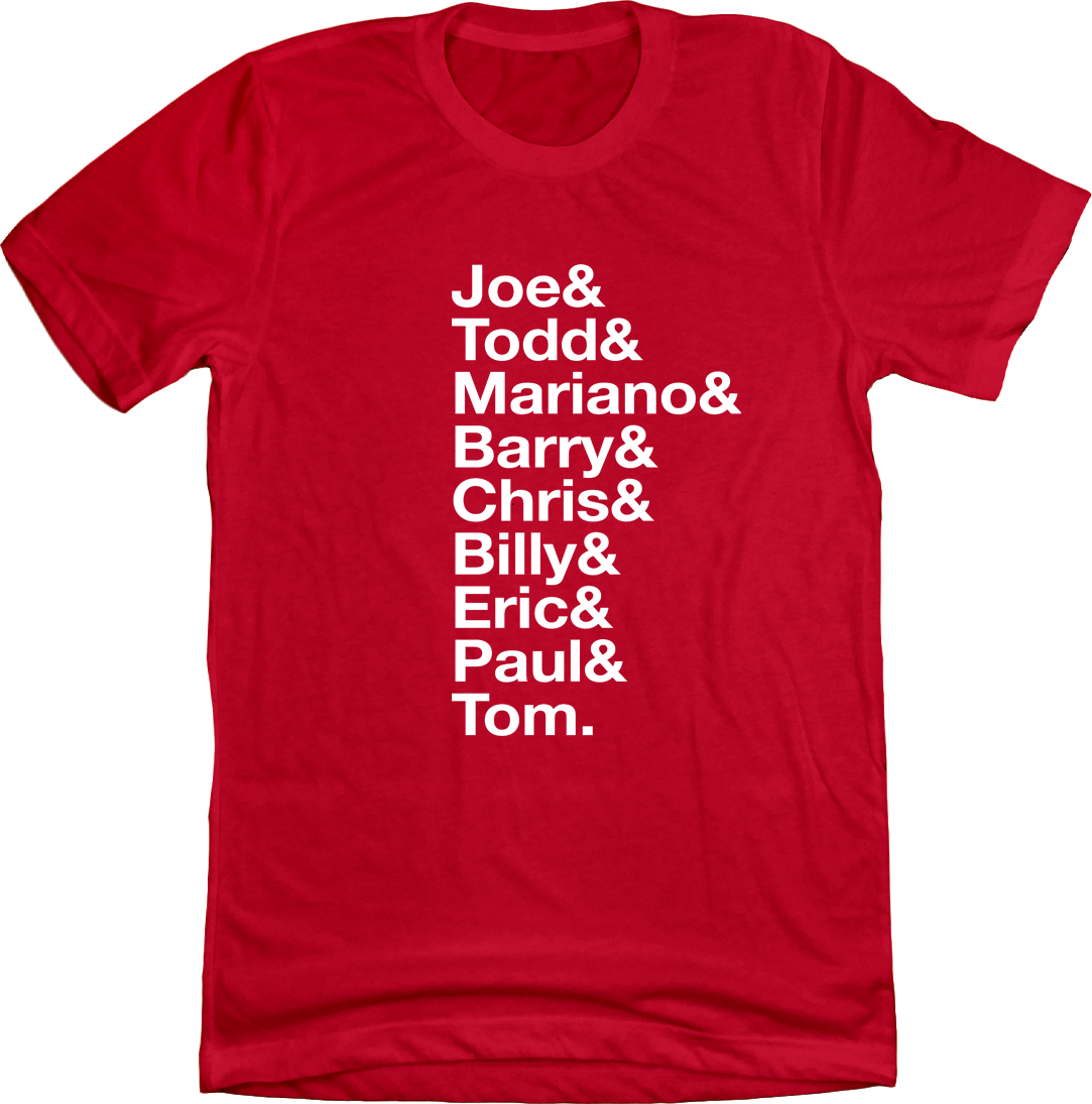 Baseball Lineup 1990 Cincinnati & Red T-shirt Old School Shirts