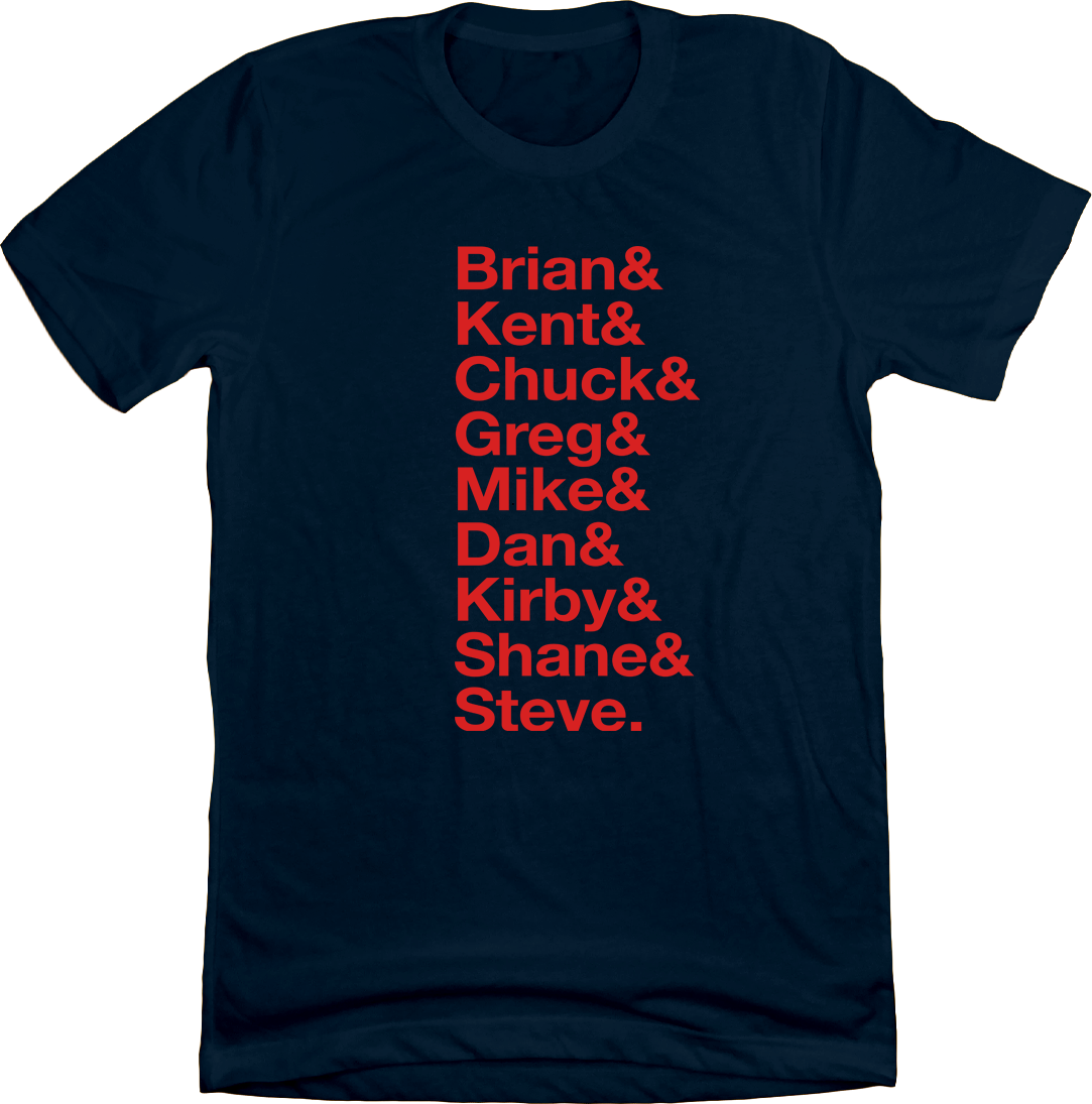 Baseball Lineup 1991 Minnesota & blue T-shirt Old School Shirts