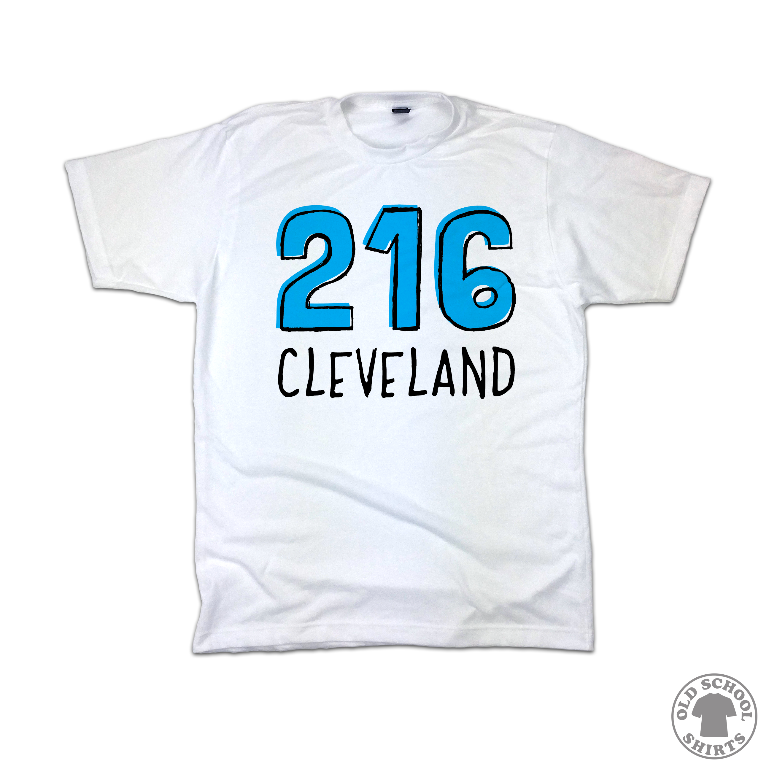 Cleveland 216 Area Code - Youth Sizes - Old School Shirts- Retro Sports T Shirts
