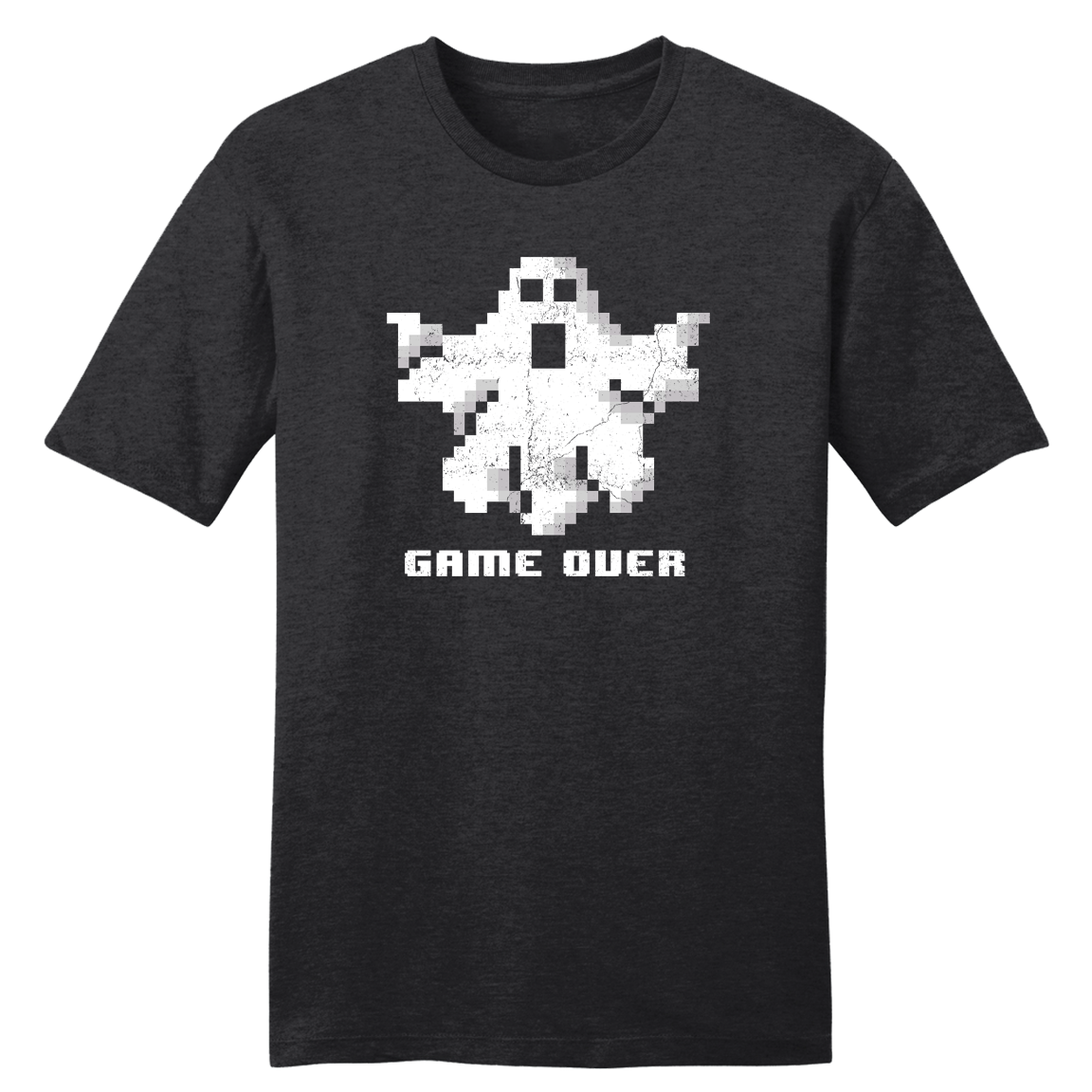 Game Over 8 Bit Ghost tee