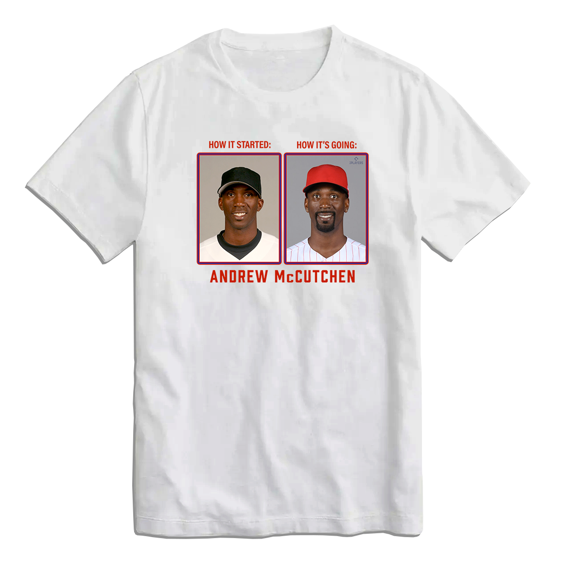 Andrew McCutchen Then & Now MLBPA Tee