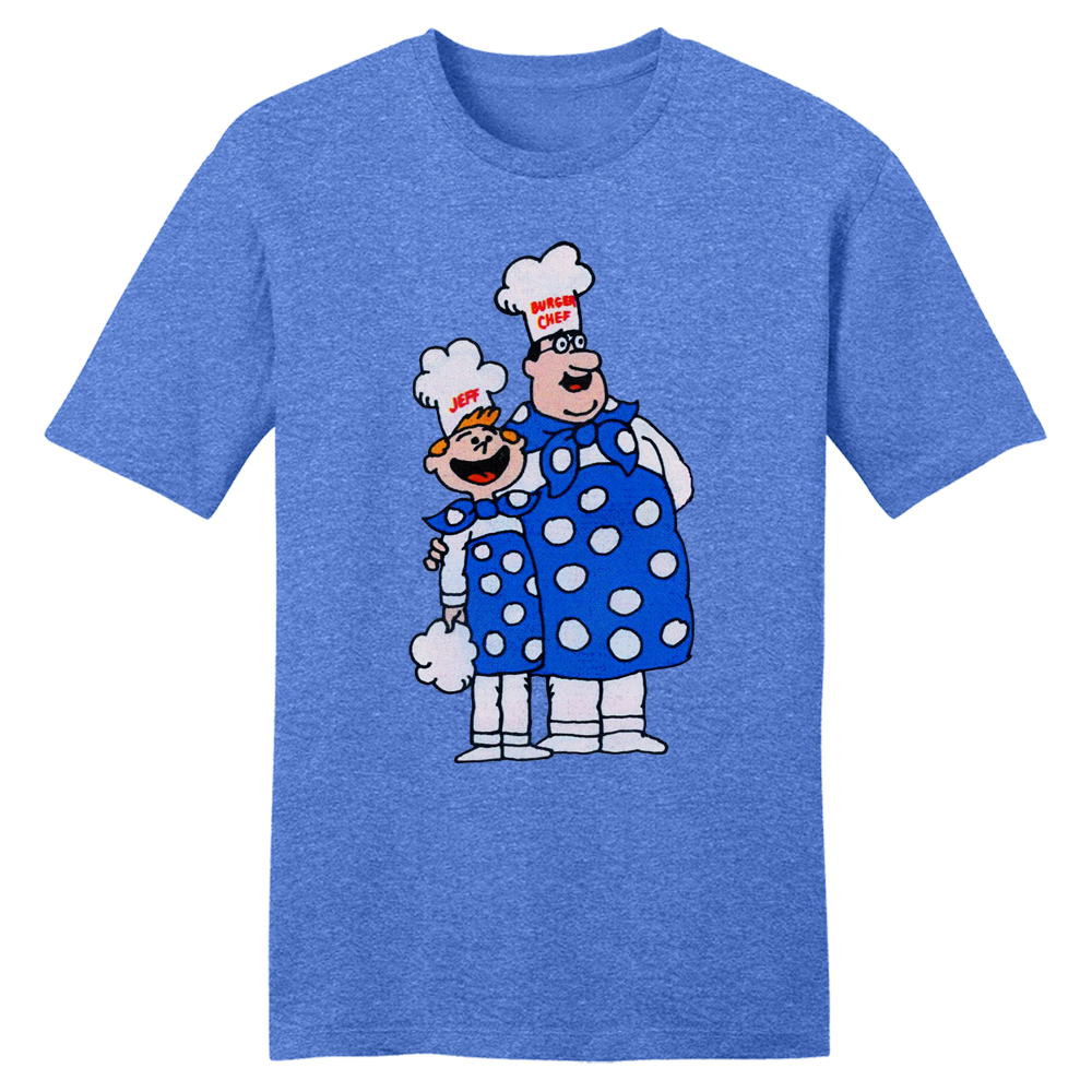 Burger Chef and Jeff T-shirt blue