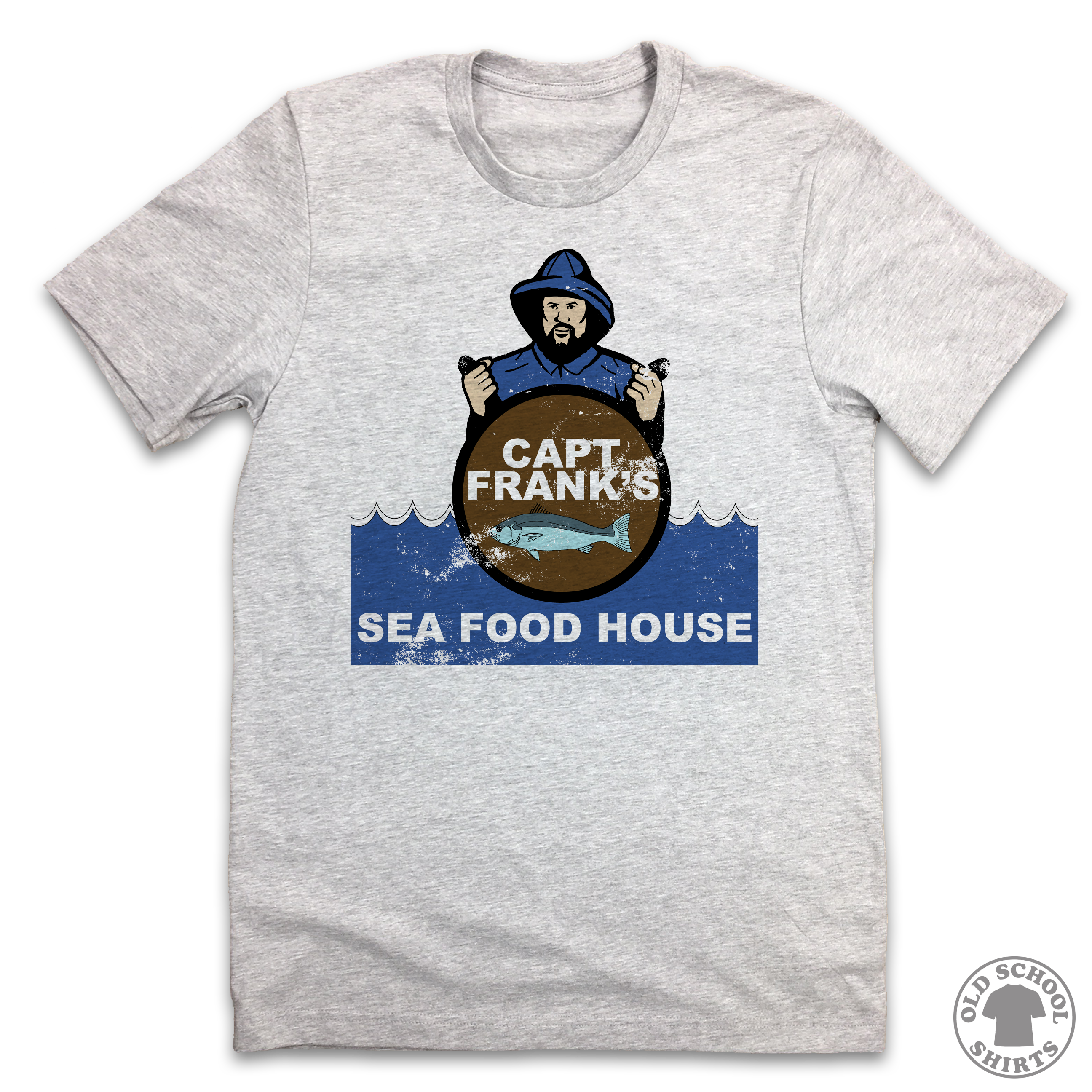 Captain Frank's Sea Food House - Old School Shirts- Retro Sports T Shirts
