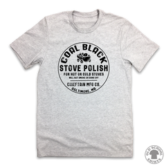 Coal Black Stove Polish - Old School Shirts- Retro Sports T Shirts