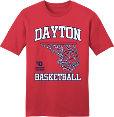 University of Dayton Basketball Swoosh tee