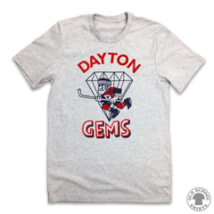 Dayton Gems Mascot Logo - Old School Shirts- Retro Sports T Shirts