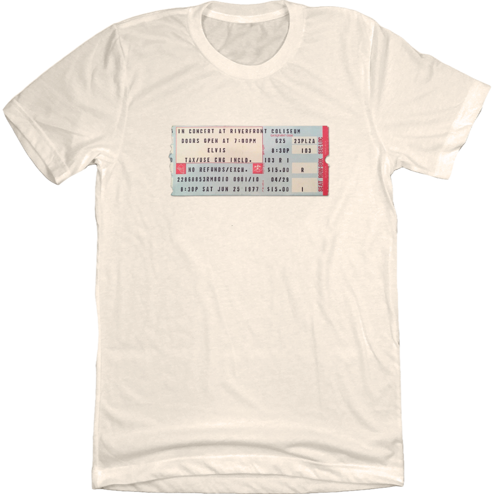 Elvis Concert Ticket Cincinnati T-shirt