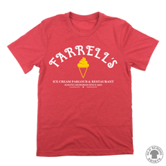 Farrell's Ice Cream Parlour - Ice Cream Cone Logo - Old School Shirts- Retro Sports T Shirts