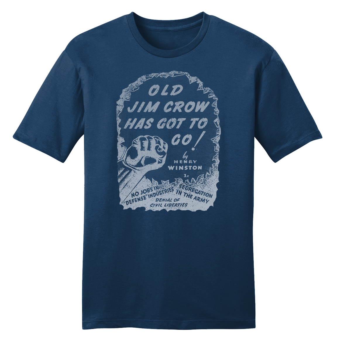 Jim Crow Must Go Tee
