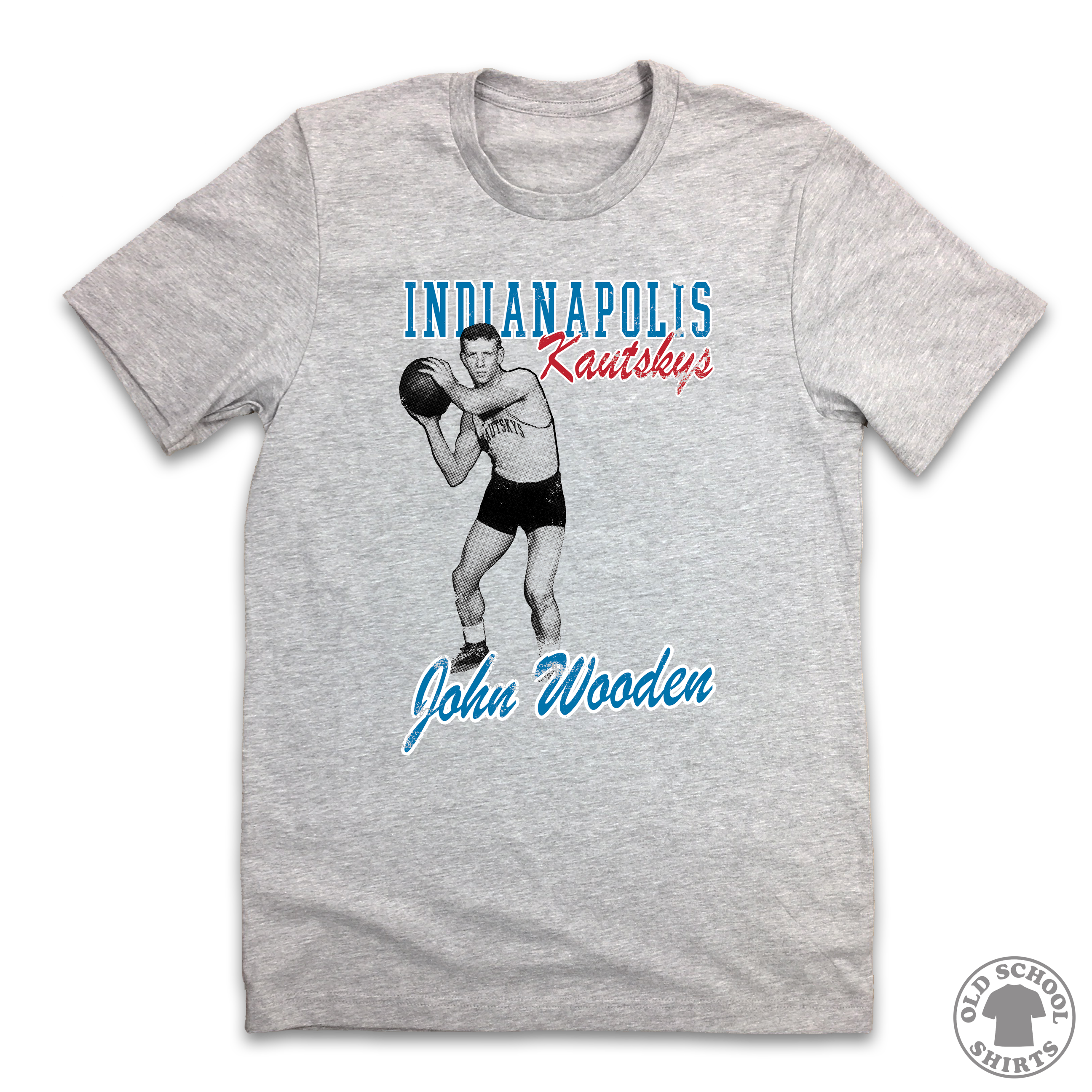 John Wooden - Old School Shirts- Retro Sports T Shirts