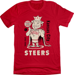 Kansas City Steers ABL T-shirt red Old School Shirts