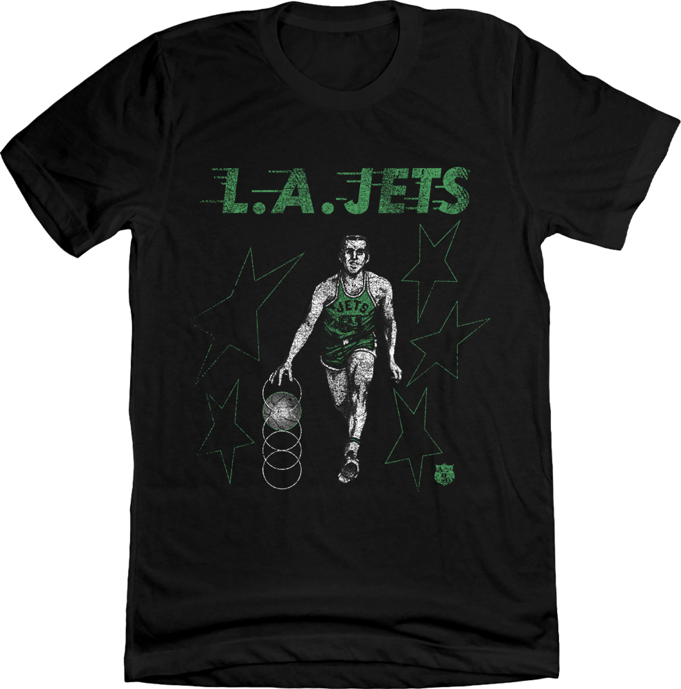 Los Angeles Jets ABL Black T-shirt Old School Shirts