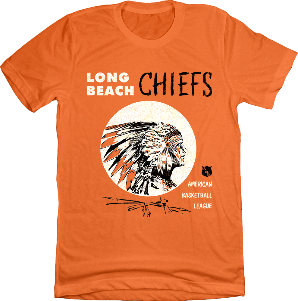 Long Beach Chiefs ABL T-shirt orange Old School Shirts