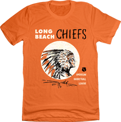 Long Beach Chiefs ABL T-shirt orange Old School Shirts