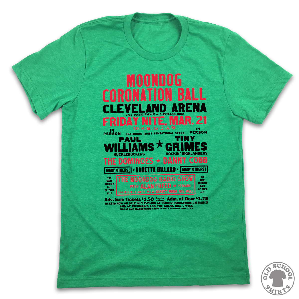 Moondog Coronation Ball - Old School Shirts- Retro Sports T Shirts