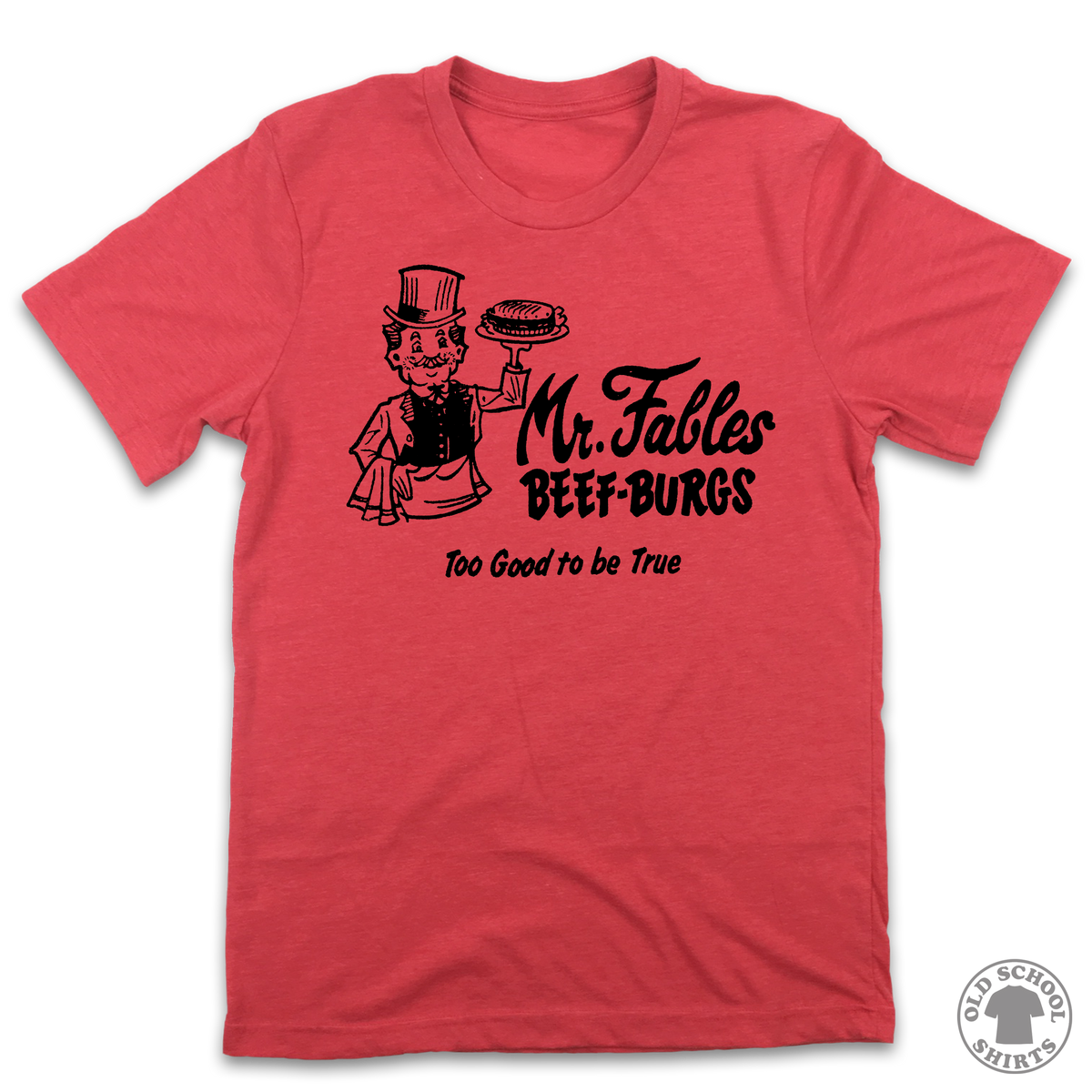 Mr. Fables Beef-Burgs - Old School Shirts- Retro Sports T Shirts