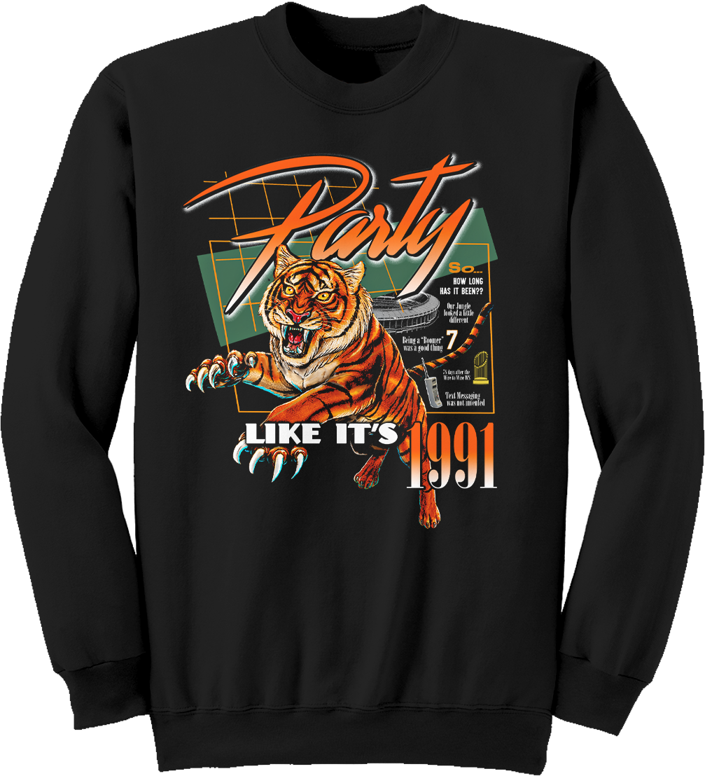 Party Like It's 1991 Crewneck sweatshirt