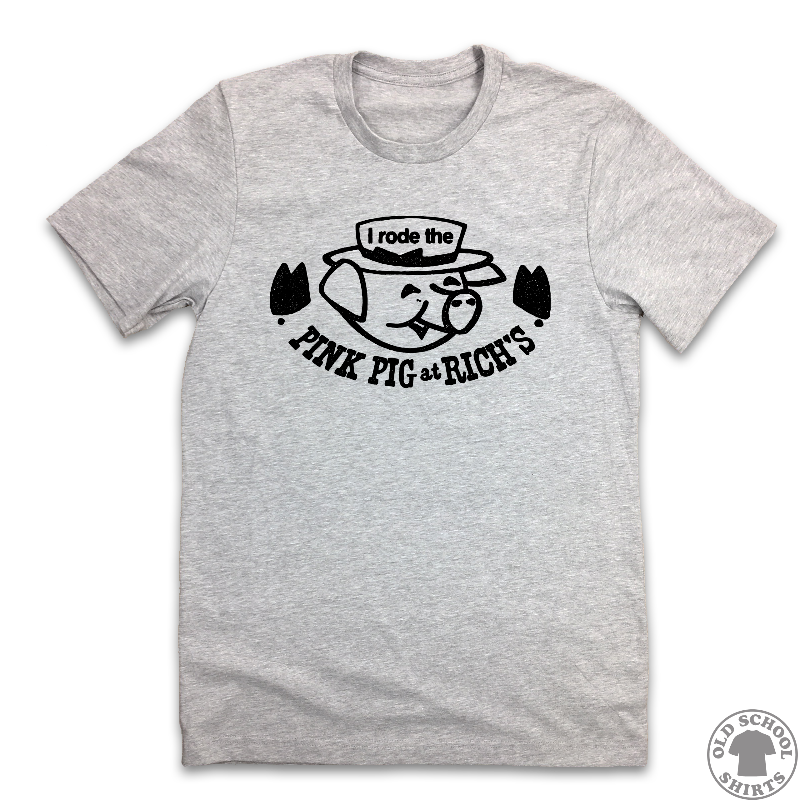 I Rode the Pink Pig at Rich's Department Store - Old School Shirts- Retro Sports T Shirts