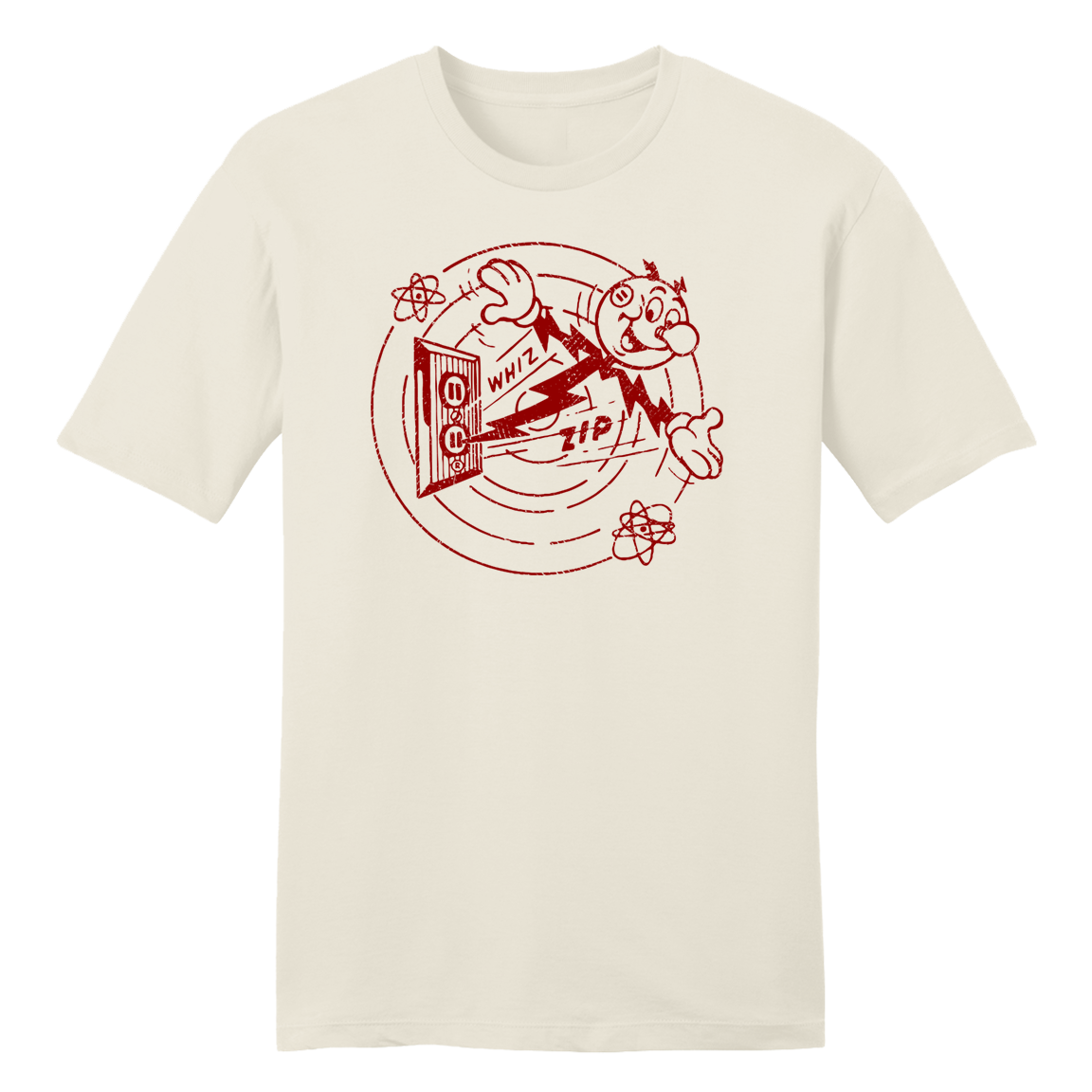 Reddy Kilowatt Whiz Zip tee