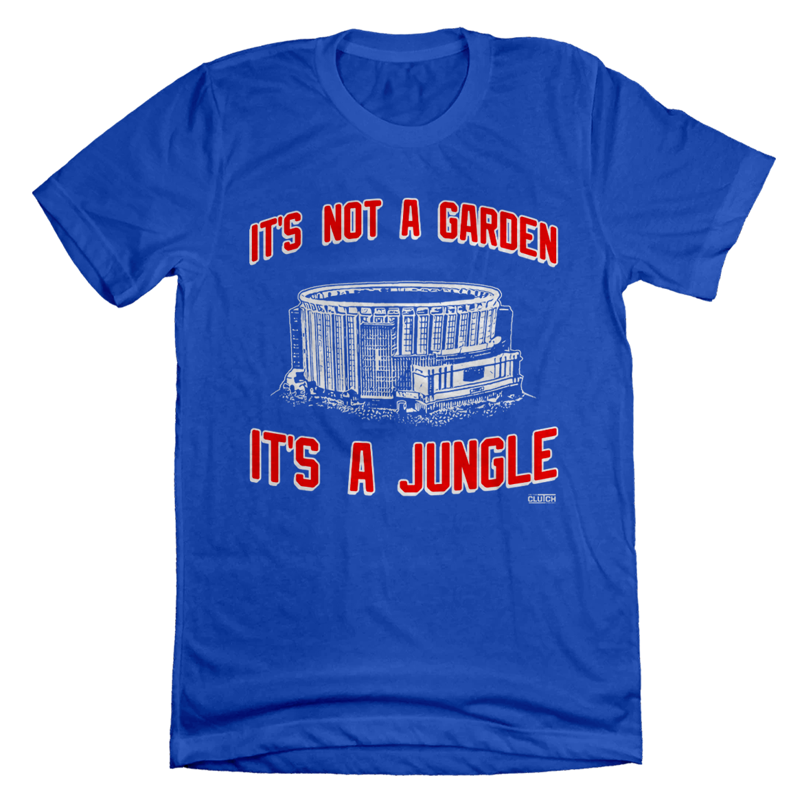 It's Not a Garden, It's a Jungle tee blue