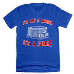 It's Not a Garden, It's a Jungle tee blue