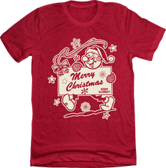 Merry Christmas - Reddy Kilowatt Red T-shirt Old School Shirt