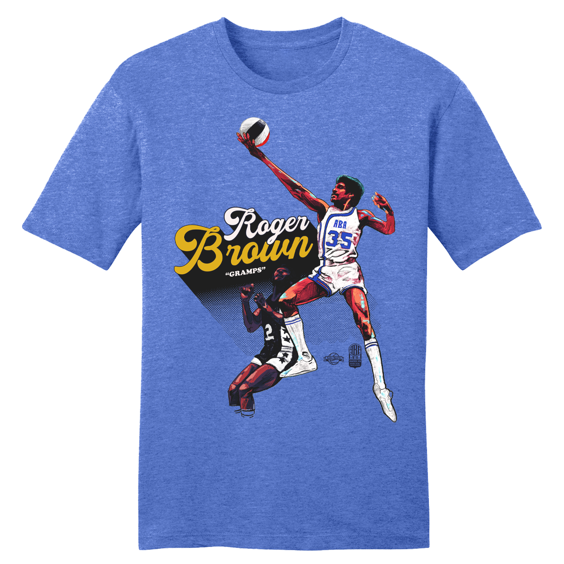 Official Roger Brown ABA Player Tee