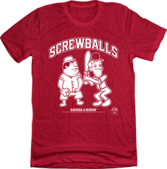 Laurel & Hardy Screwballs T-shirt red Old School Shirts