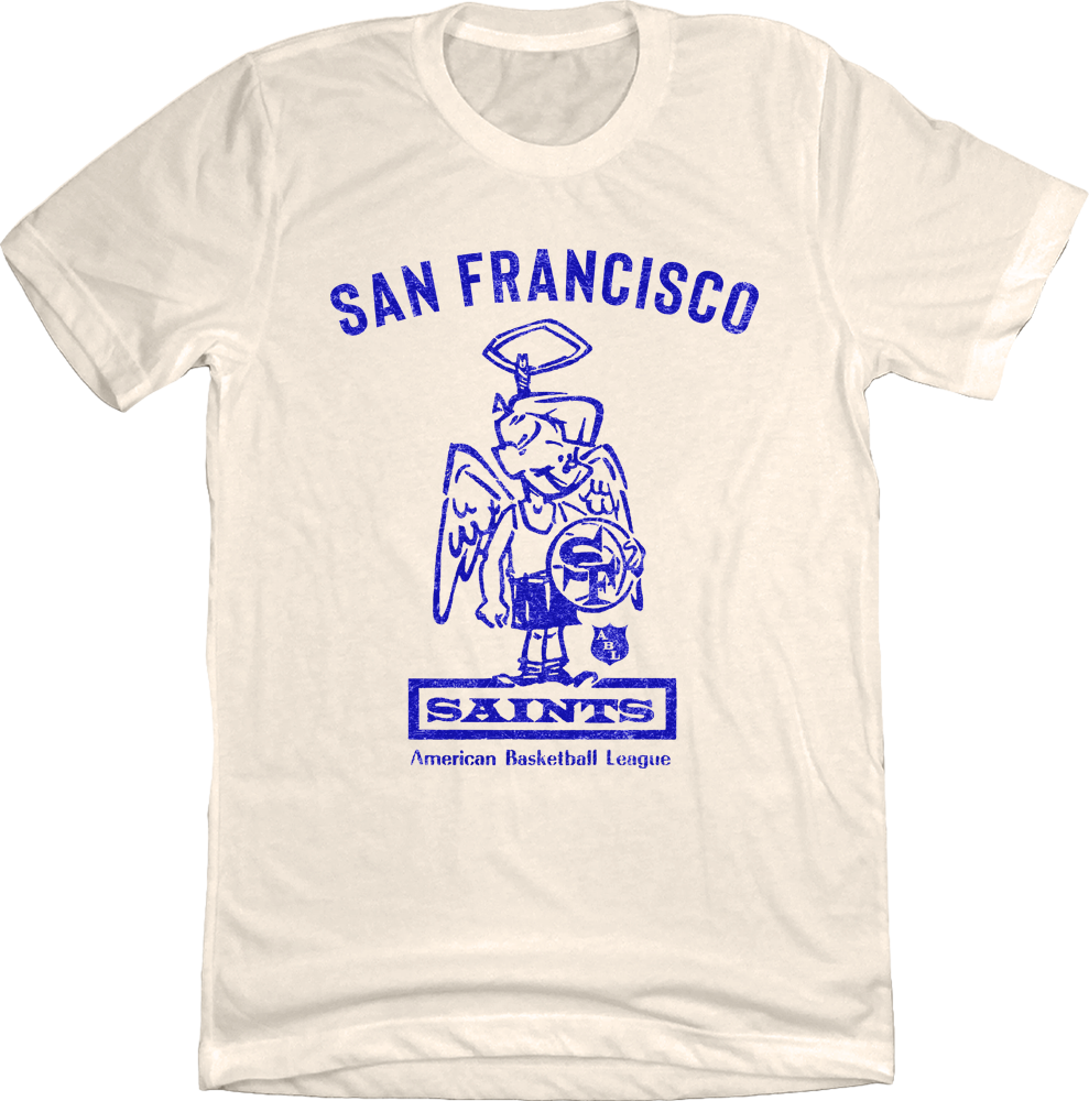 San Francisco Saints ABL white T-shirt Old School Shirts