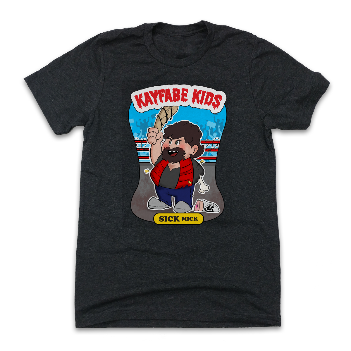 Kayfabe Kids - Sick Mick - Old School Shirts- Retro Sports T Shirts