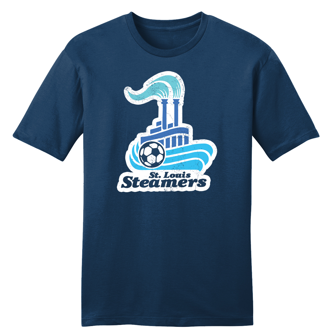 Retro wavy text St. Louis City Soccer T-Shirt