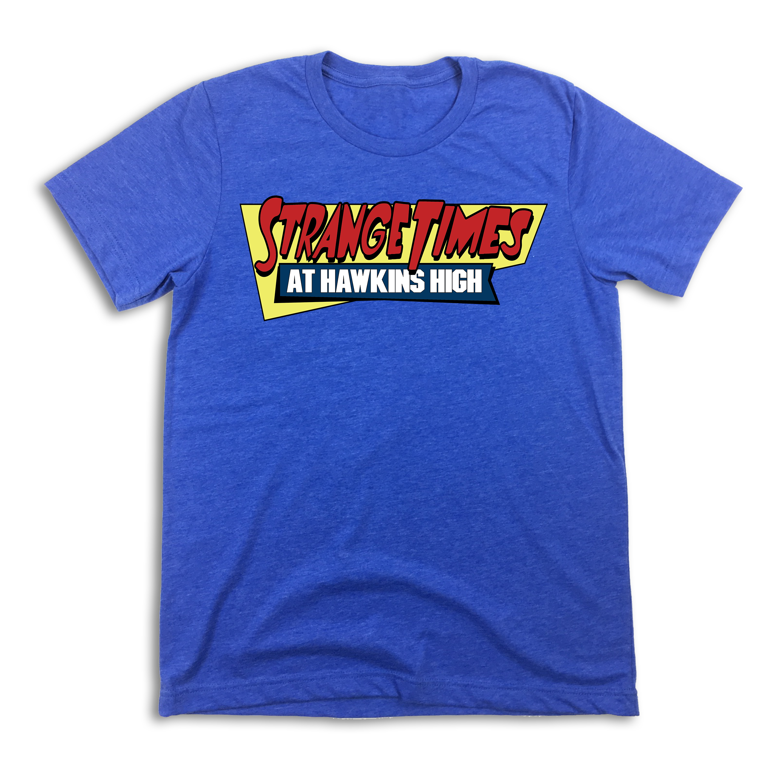 Strange Times at Hawkins High blue T-shirt