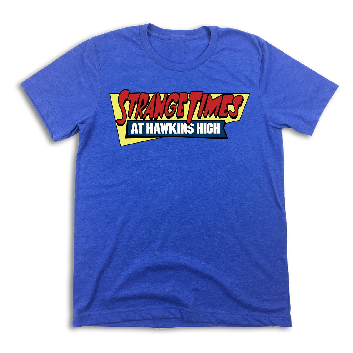 Strange Times at Hawkins High blue T-shirt