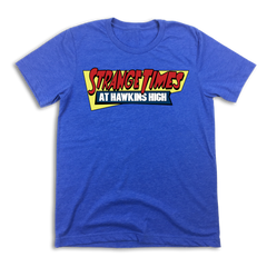 Strange Times at Hawkins High blue T-shirt