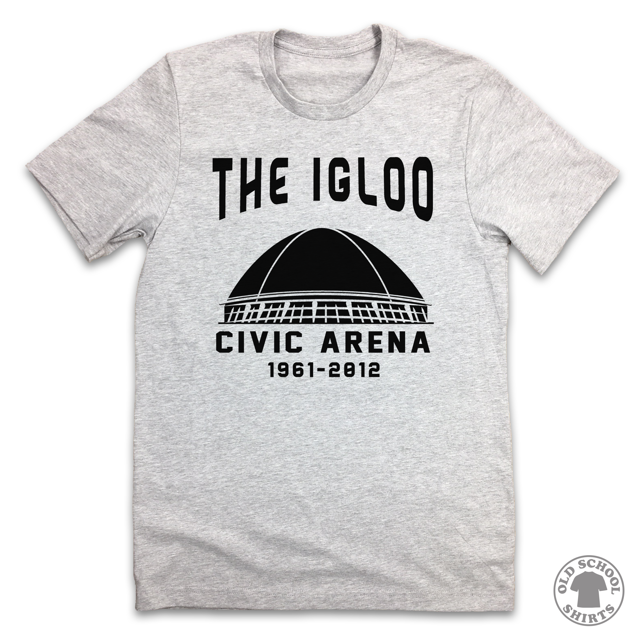 Long Island Arena Old School Hockey Long Sleeve Shirt Black / M