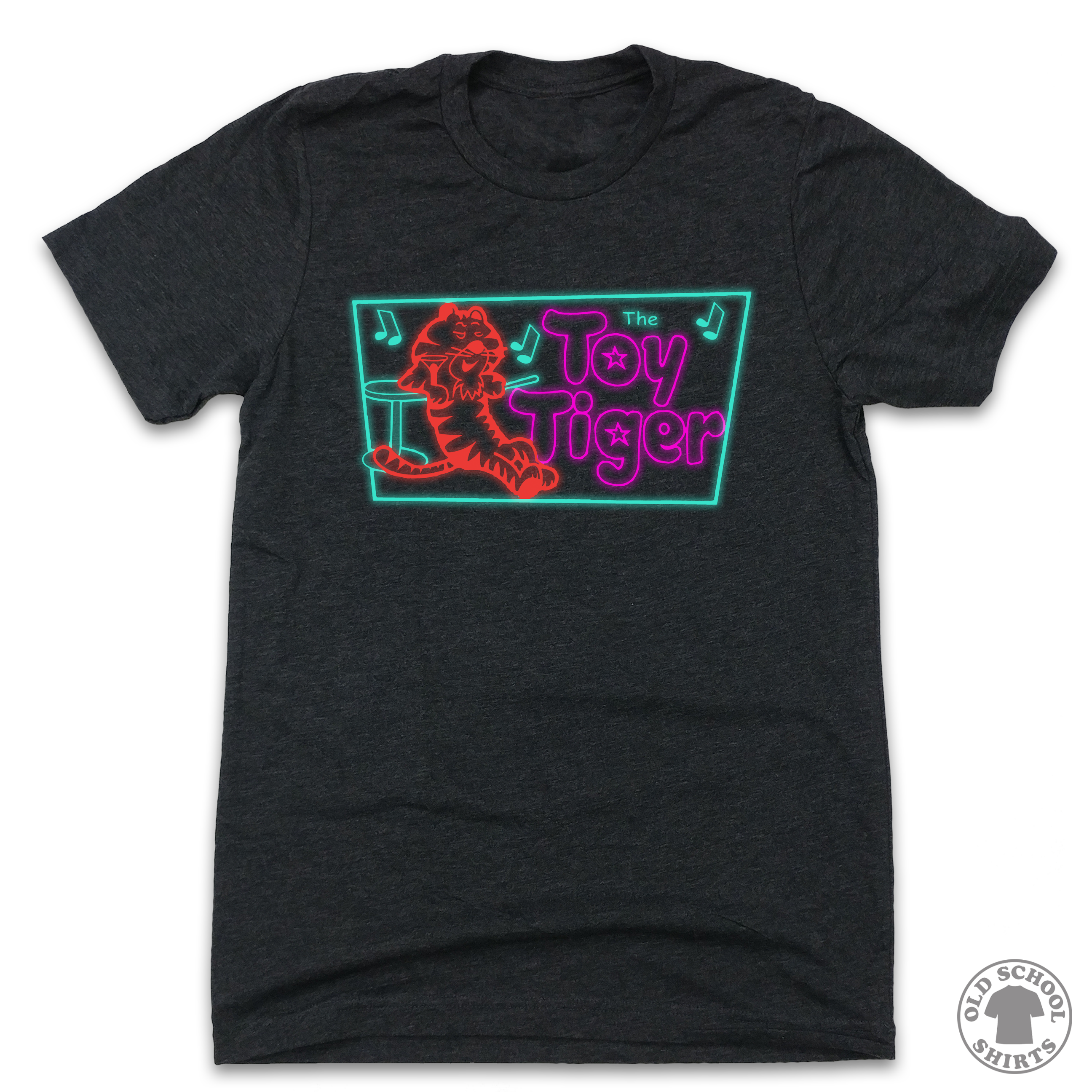 Neon Toy Tiger - Old School Shirts- Retro Sports T Shirts