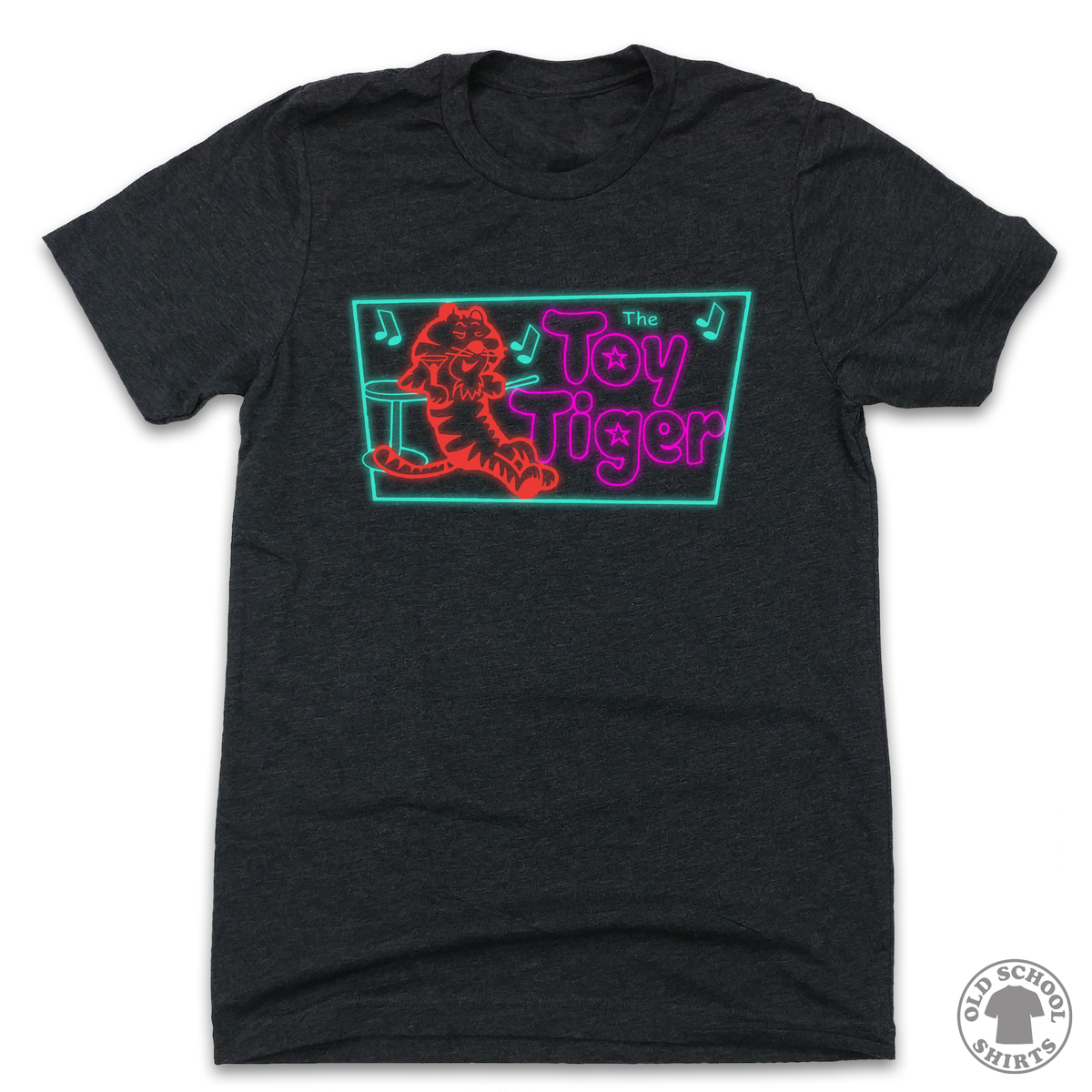 Neon Toy Tiger - Old School Shirts- Retro Sports T Shirts