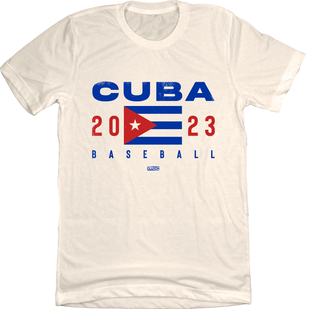 Cuba Baseball 2023 White T-shirt Old School Shirts