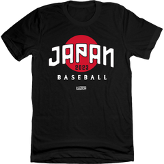 Japan Baseball black T-shirt Old School Shirts
