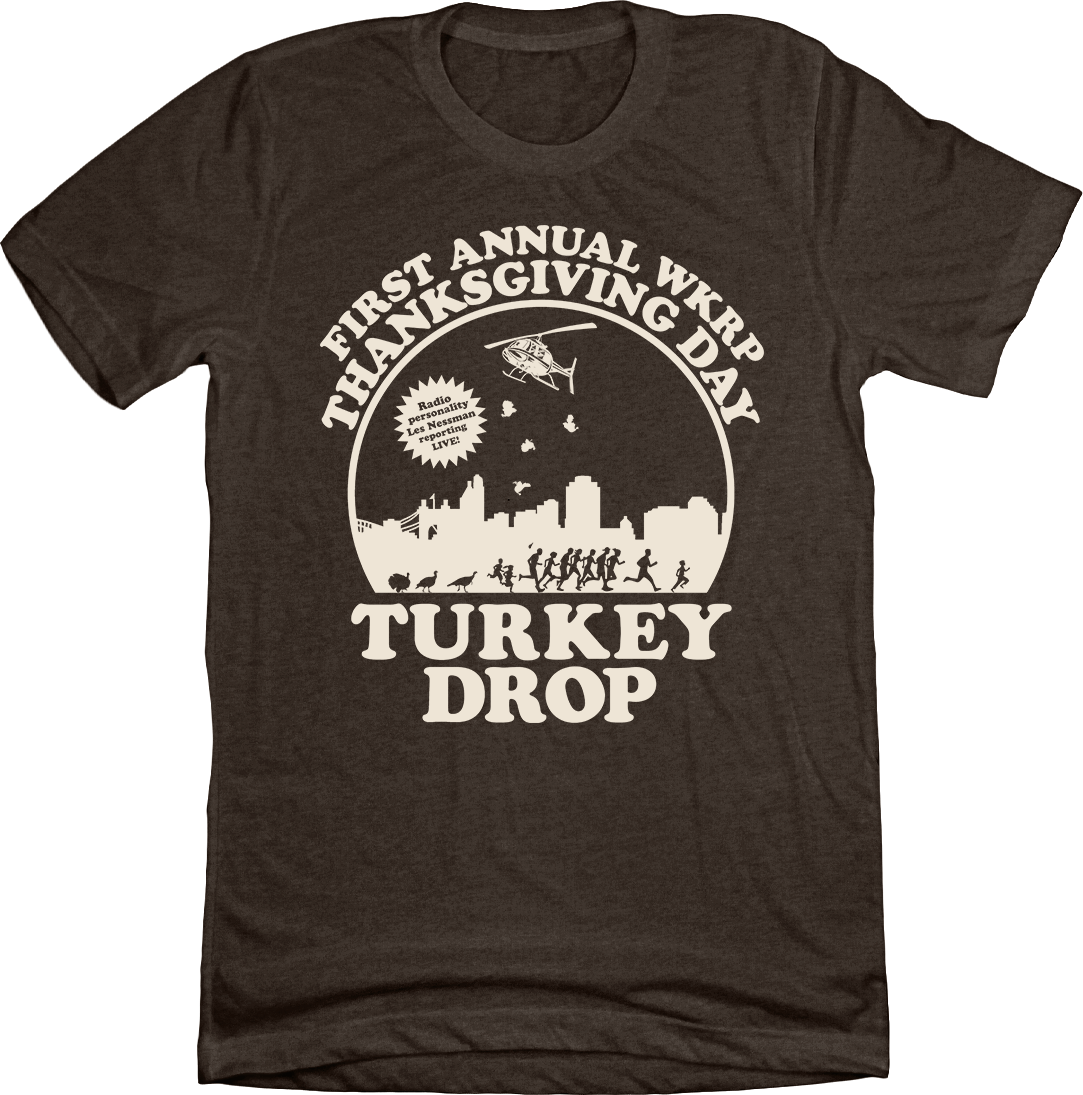 Official WKRP Turkey Drop Tee, TV Show Apparel