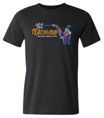Wizard Records, CDs, and Tapes T-shirt black Old School Shirts
