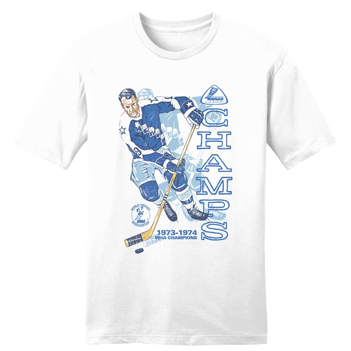 1974 Champion Houston Aeros WHA T-shirt